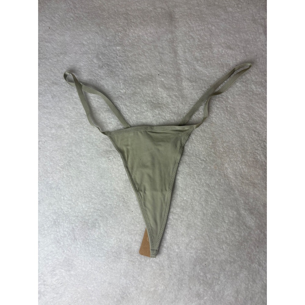 SKIMS Fits Everybody Micro Thong Talc Sage Green PN-MIC-0439 NWT 2X